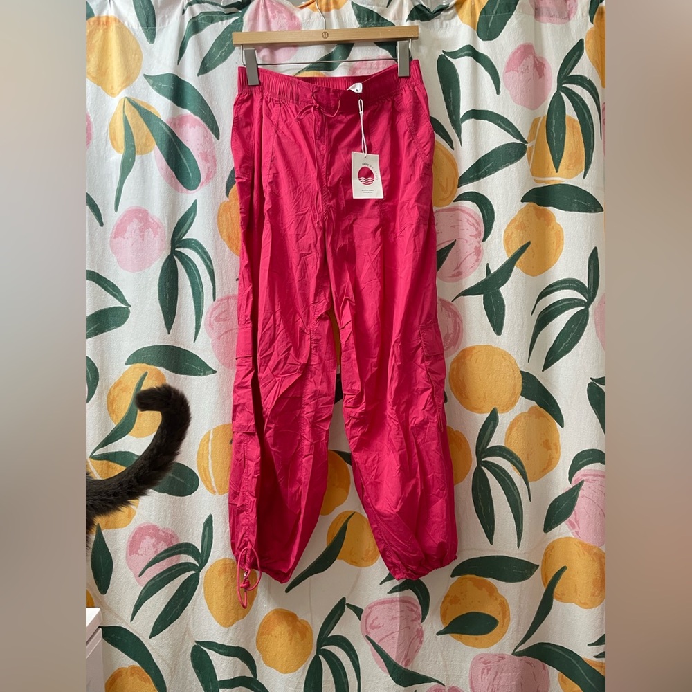 Anthropologie Daily Practice Vibrant Pink cargo Pants